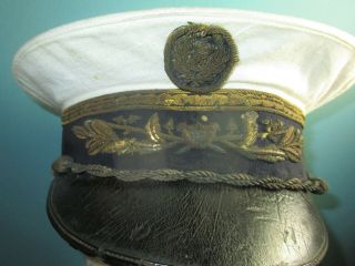 French Navy Military Kepi Visor Cap Shako Hat Pickelhaube Helmet Hut Marines Ww