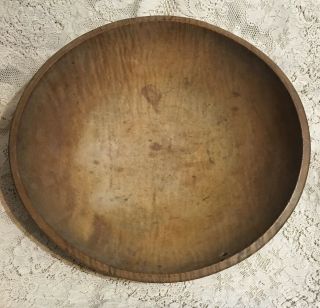 Antique Early American Primitive Wood Bowl
