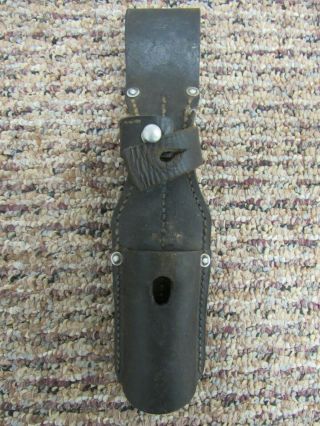 Wwii German K98 Black Leather Bayonet Frog Dated 1938