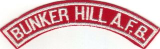 Boy Scout Bunker Hill A.  F.  B.  Military Base Red & White Half Strip 1/2mbs