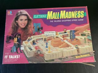 Vintage 1989 Milton Bradley Electronic Mall Madness Game 100 Complete