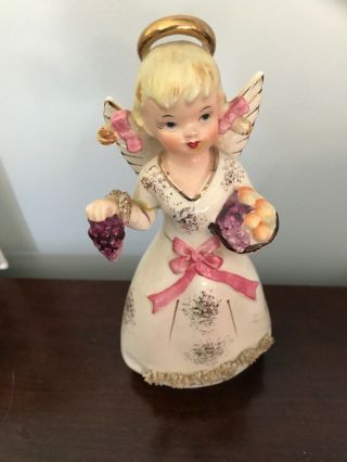 Vintage Napco November Angel Girl Figurine