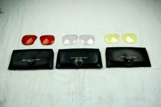 Vintage Decot Hy - Wyd Sports Glasses Shooting Glasses Lenses In Cases