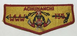 Oa Lodge 135 Achunanchi First Flap Tc1