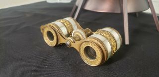 French Opera Glasses W/ Mother Of Pearl Inlay