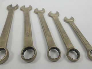 Vintage Barcalo Buffalo (5) Double Open - End Wrench Set,  1/2 " - 13/16 " Usa Tools