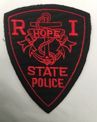 Rhode Island State Police 1960s Cheesecloth Shoulder Patch