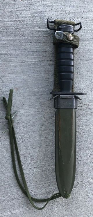 Ww2 U.  S.  Camillus Bayonet With Usm8 A1 Scabbard