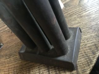 Revolutionary War 18th Early 19th Century 6 Tube Tin Candle Mold Shape 2