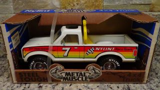Nib Rare 1983 Vintage Nylint White Ford Ranger Racing Truck Steel Usa 8227