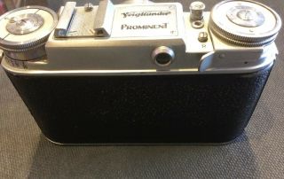 Vintage VOIGTLANDER Prominent CAMERA W/case & voightlander Ultron f2 50mm Lens 3