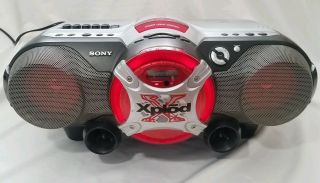 Sony Xplod Boombox Cfd - G505 Cd/cd - Rw Playback/cassette/radio/cd - R Playback Vtg