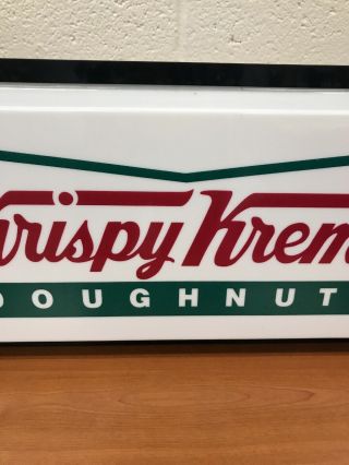 Krispy Kreme Doughnuts Lighted Light Box Store Display Sign Double Side 3