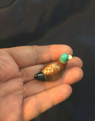 1pc Zuni Fetish Bead Duck Pipestone Turquoise Jet M/pearl Shell Native American