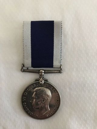 Wwii British Naval Long Service Medal.
