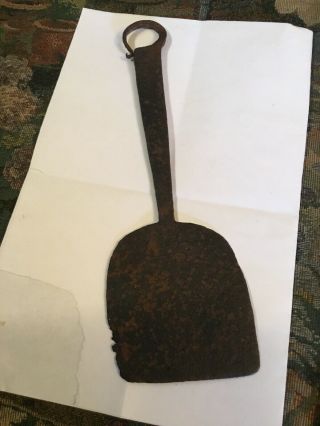 Revolutionary War 18th Century Hand Forged Iron Pot Scraper/ Spatula 8 Inches