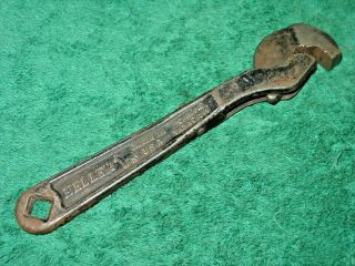 Vintage Heller 6 " Masterench Spring Loaded Wrench Horse Logo Made In Usa