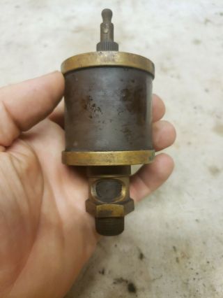 Antique Essex Brass Corp.  Brass Steam Engine Drip Oiler Vintage Gas Oil
