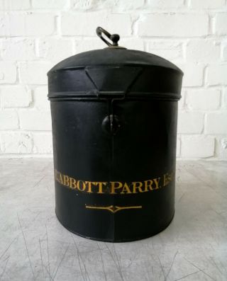 Antique Barristers Judges Wig Tin Box 