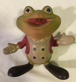 Vintage 1948 Ed Mcconnell,  Rempel,  Froggy The Gremlin Rubber Squeak Toy
