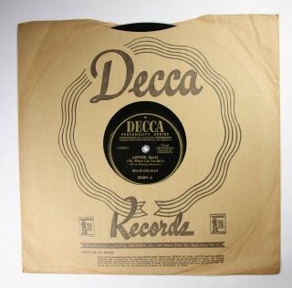 Billie Holiday Decca 23391 E,  Jazz 78