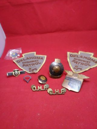 Obsolete Oklahoma Highway Patrol Badge & More