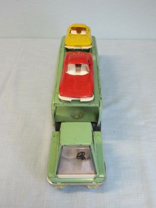 Tonka Steel Car Hauler Carrier Transport Truck with 2 Cars 2