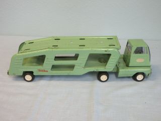 Tonka Steel Car Hauler Carrier Transport Truck with 2 Cars 3