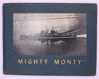 Uss Montpelier (cl - 57) 1942 1943 1944 1945 Wwii War Diary Cruise Book