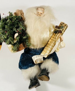Vintage Forever Christmas By Chelsea Old World Santa " Checking His List "