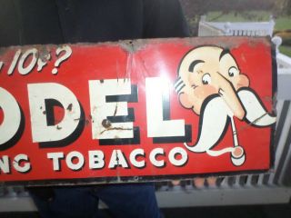 1950s model smoking tobacco tin sign 3