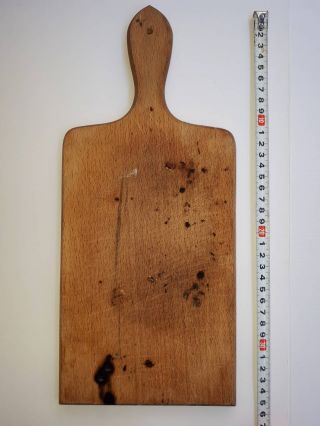 Antique Primitive Authentic Wooden Wood Bread Board Dough Plate 5