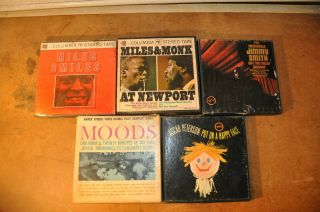 Vintage Various Artist Reel To Reel Tapes Jimmy Smith Miles & Monk