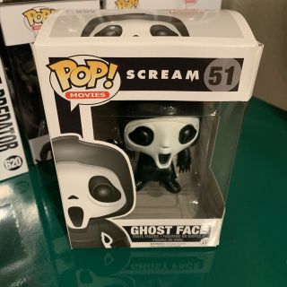 Funko Pop Ghost Face 51 Scream Rare Vaulted Authentic In Imperfect Box.