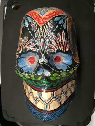 Mexican Art,  Oaxacan Paper Mache Skull,  From Late 1990 