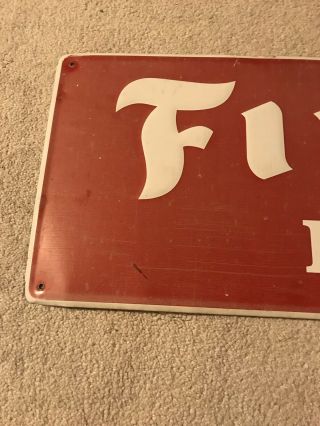 Vintage Firestone Farm Tractor Tire Sign Truck Gas Oil Embossed Metal Sign Case 3