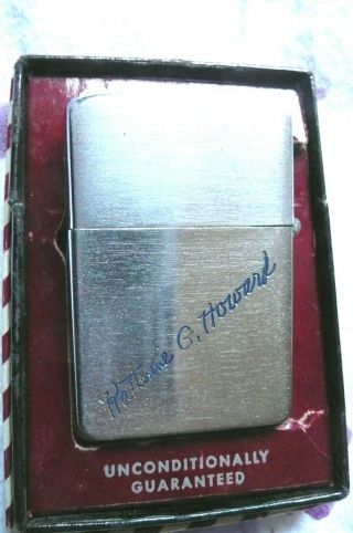 Vintage 1952 Town & Country Zippo Eisenhower ' s Presidential Campaign Map Nr. 3