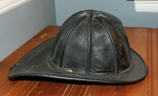 Early Cairns & Brothers Leather Fire Helmet
