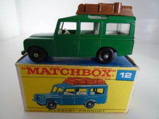 Vintage Matchbox Lesney No.  12c Land Rover Safari Issued 1965