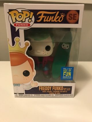 2019 Funko Pop Se Sdcc Fundays Box Of Fun Freddy Surf 