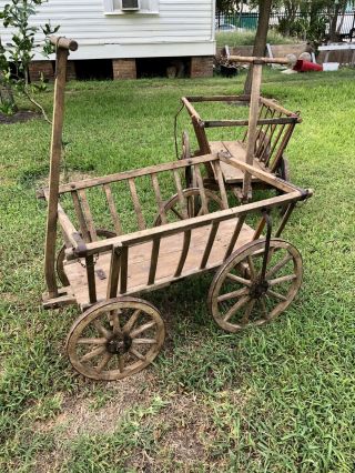 Antique Large German Goat Cart / Wagon 2