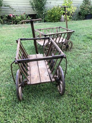 Antique Large German Goat Cart / Wagon 3