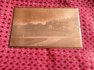 Antique Etched Copper Printing Plate The Bowling Greens Yarmouth