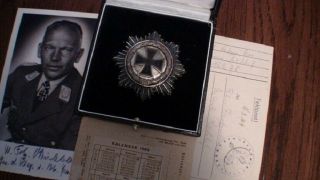 Rare Authentic Ww2 Wwii German Cross Iron Knights Grand Cross Silver
