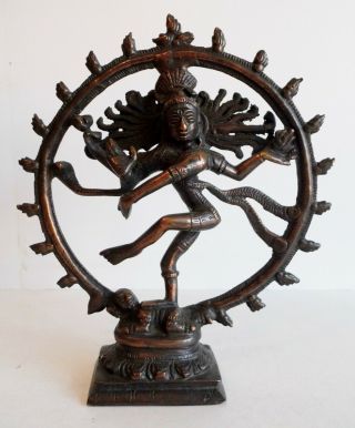 Rare Old Bronze Statue Of Hindu Deity Shiva - Wonderful Early Example