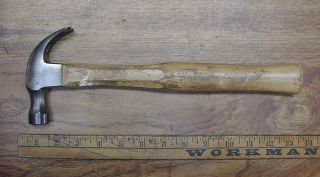 Old Tools,  Vintage Craftsman =m= Curved Claw Hammer,  1lb.  0.  2oz. ,