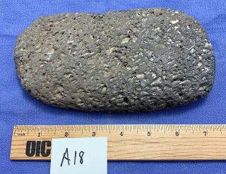 Native American Artifact Grinding Stone Slab Metate Porous Holes Indian Tool