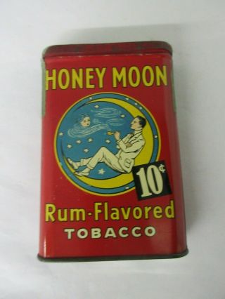 Vintage Advertising Honey Moon Rum Flavored Vertical Pocket Tin M - 86