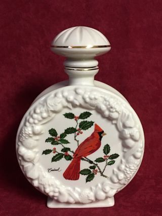 Vintage Porcelain Cardinal Decanter From Old Rip Van Winkle 20786