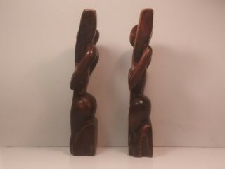 2 African Hand Carved Wooden Statue 3